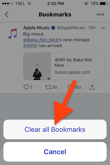 Cara Menggunakan Fitur Bookmarks Pada Twitter 8