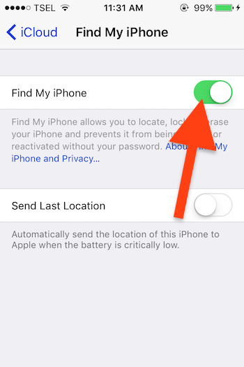 Cara Nonaktifkan Fitur Find My Iphone 2