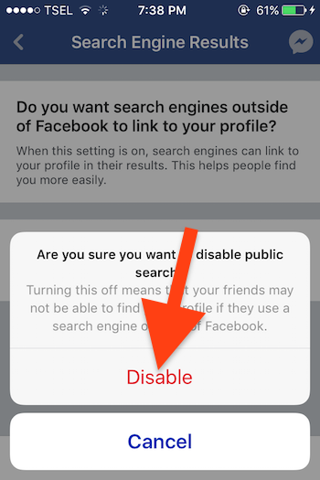Cara Sembunyikan Akun Profil Di Pencarian Facebook 6