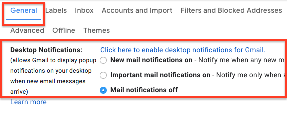 Cara Ubah Notifikasi Pada Gmail Di Iphone Dan Mac : Pc 4