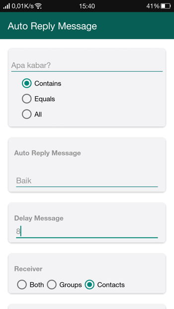 2 Cara Membalas Pesan Secara Otomatis Di Whatsapp Android 9
