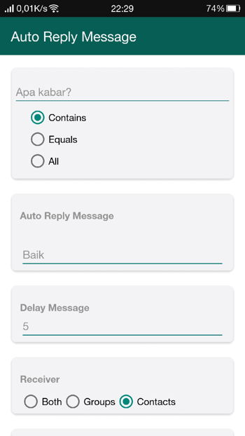 Fitur Auto Reply Message Gbwhatsapp 2