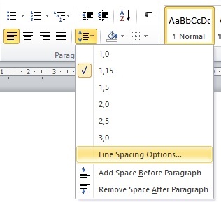 Belajar Menggunakan Line & Paragraf Spacing Di Microsoft Word 2010 2