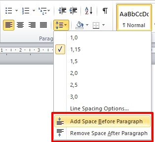 Belajar Menggunakan Line & Paragraf Spacing Di Microsoft Word 2010 4