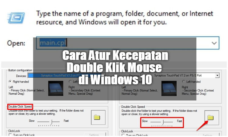 Cara Atur Kecepatan Double Klik Mouse Di Windows 10 Cover