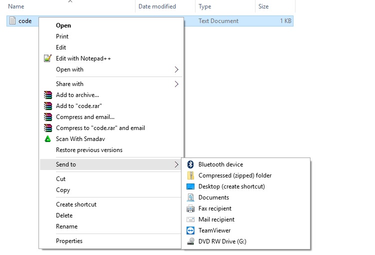 Cara Hapus Opsi Send To Dari Menu Konteks Windows 6