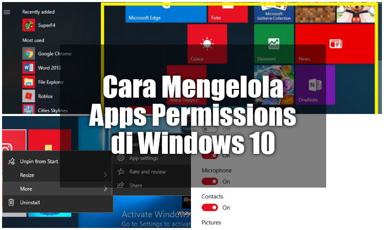 Cara Mengelola Apps Permissions Di Windows 10