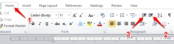 Cara Menggunakan Indent Dan Tabs Di Microsoft Word 2010 5