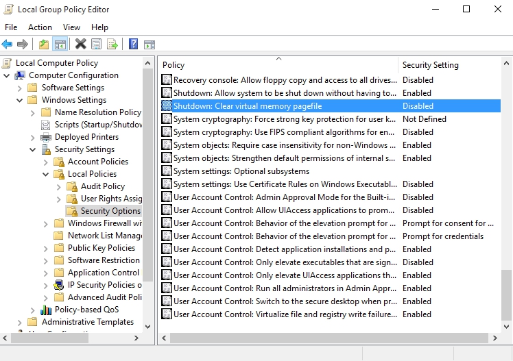 Cara Menghapus Page File Pada Saat Shutdown Di Windows 4