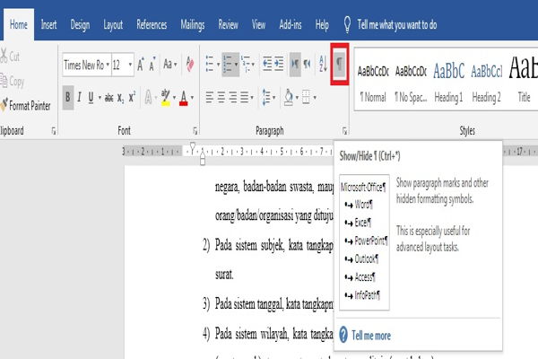 Dasar Penggunaan Breaks Di Microsoft Word 16