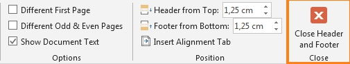 Dasar Penggunaan Header Dan Footer Di Microsoft Word 3
