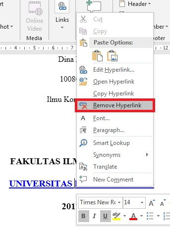 Dasar Penggunaan Hyperlink Di Microsoft Word 7