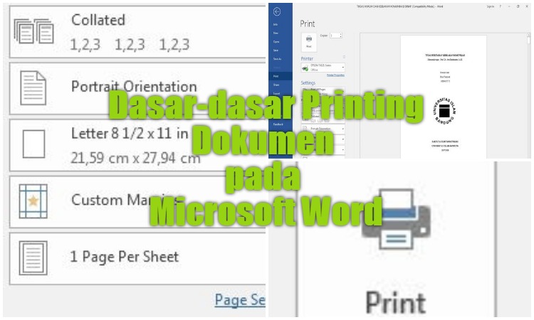 Dasar Dasar Printing Dokumen Pada Microsoft Word 0