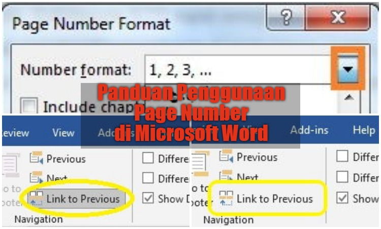 Panduan Penggunaan Page Number Di Microsoft Word 00