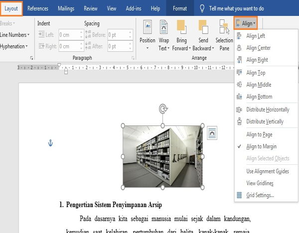 Perpaduan Penggunaan Picture Dan Text Wrapping Di Microsoft Word 10