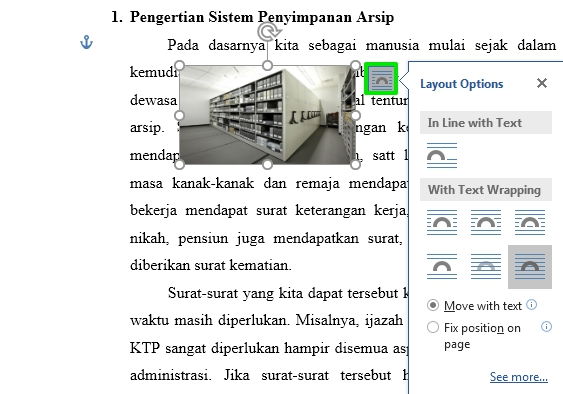 Perpaduan Penggunaan Picture Dan Text Wrapping Di Microsoft Word 9